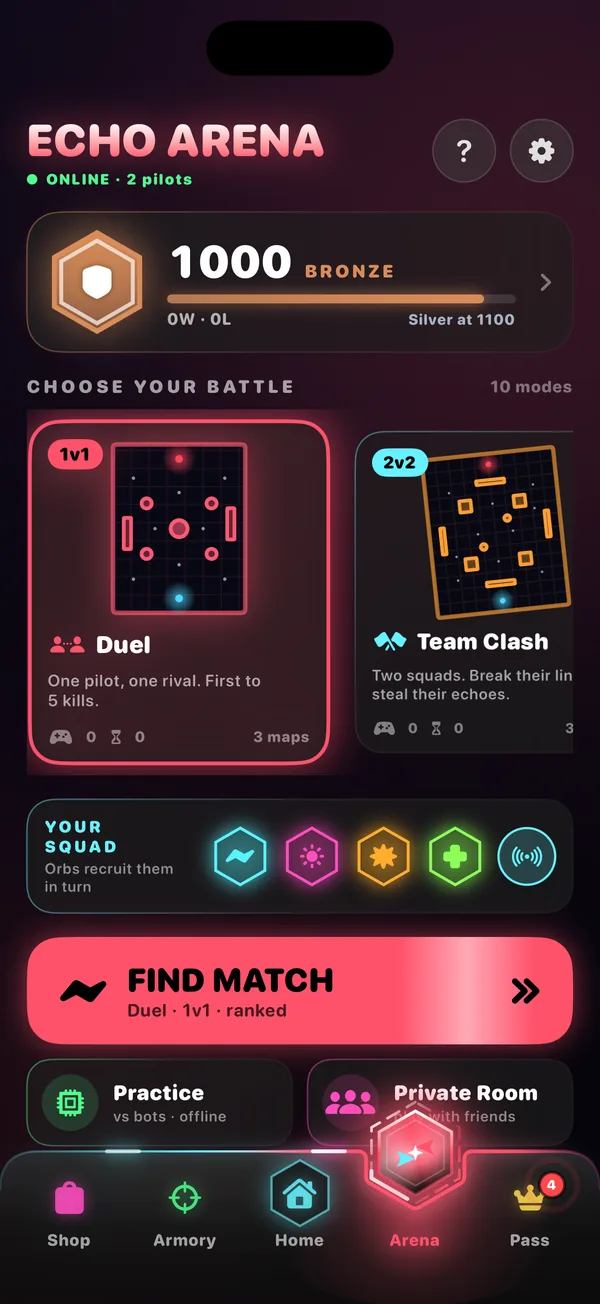 The Arena lobby with playlists
